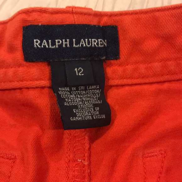 Ralph Lauren coral shorts - Picture 2 of 3